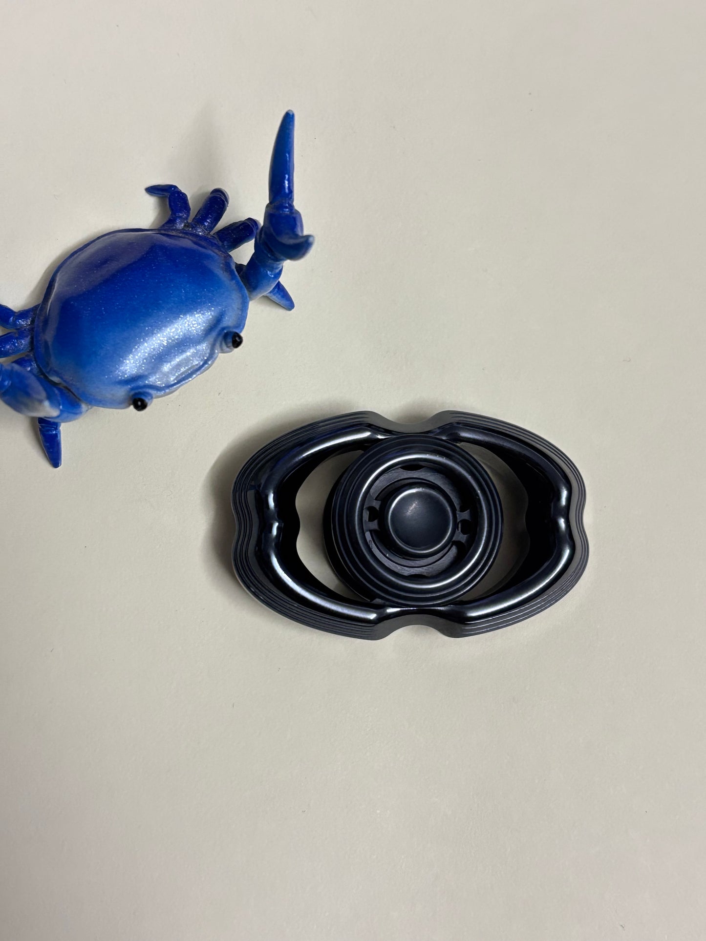 LQEDC - obsidian blackened tungsten - fidget spinner  - fidget toy