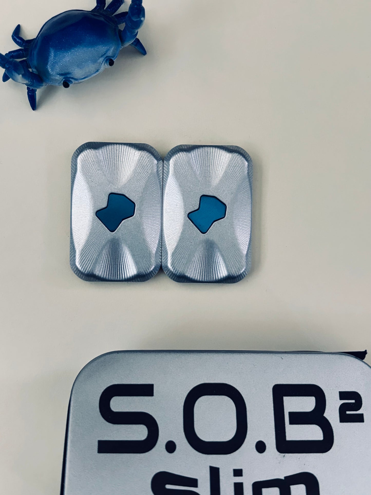 Fidget things - SOBB slider - aluminum with ss plates - fidget toys