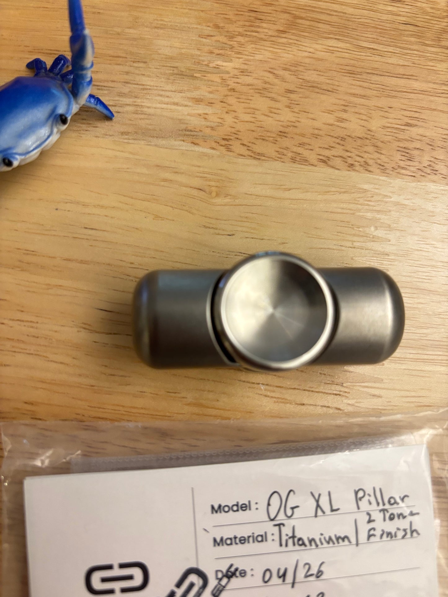 Clean EDC - OG pillar XL - TI - fidget spinner - fidget toy