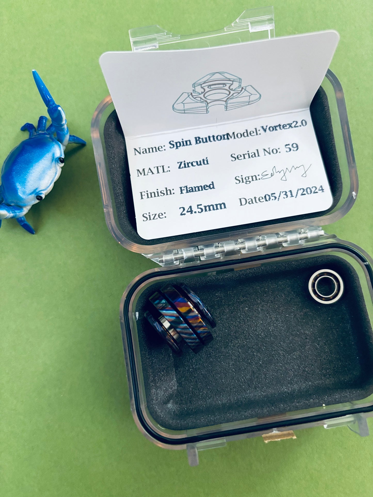 Njthandpower NJT - zircuti vortex 2.0 button - fidget toy