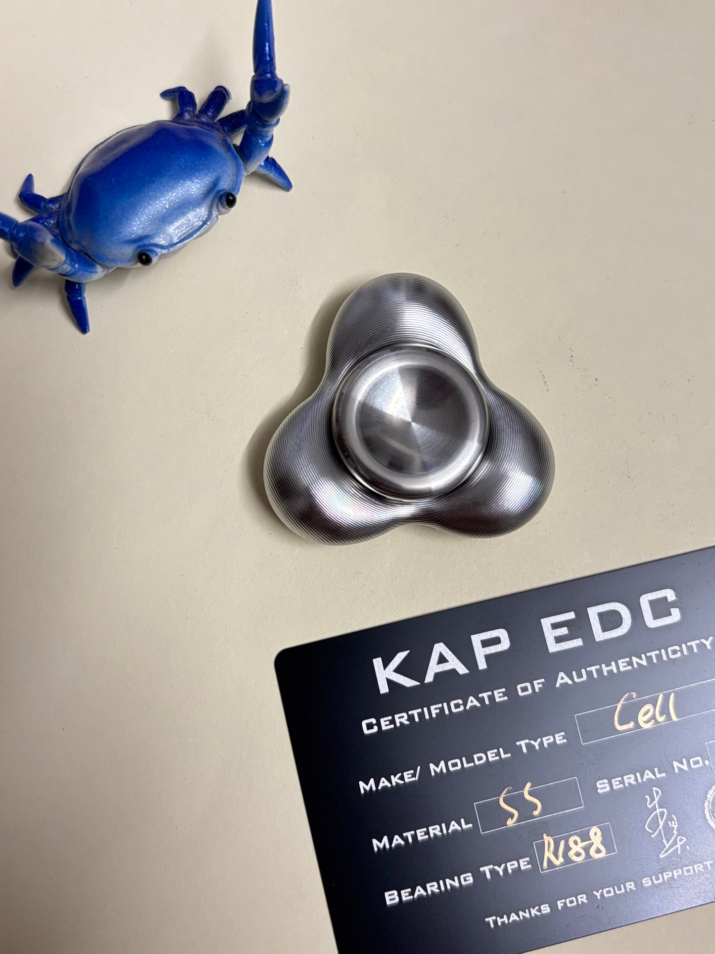 KAP - Cell tri SS spinner - fidget toy