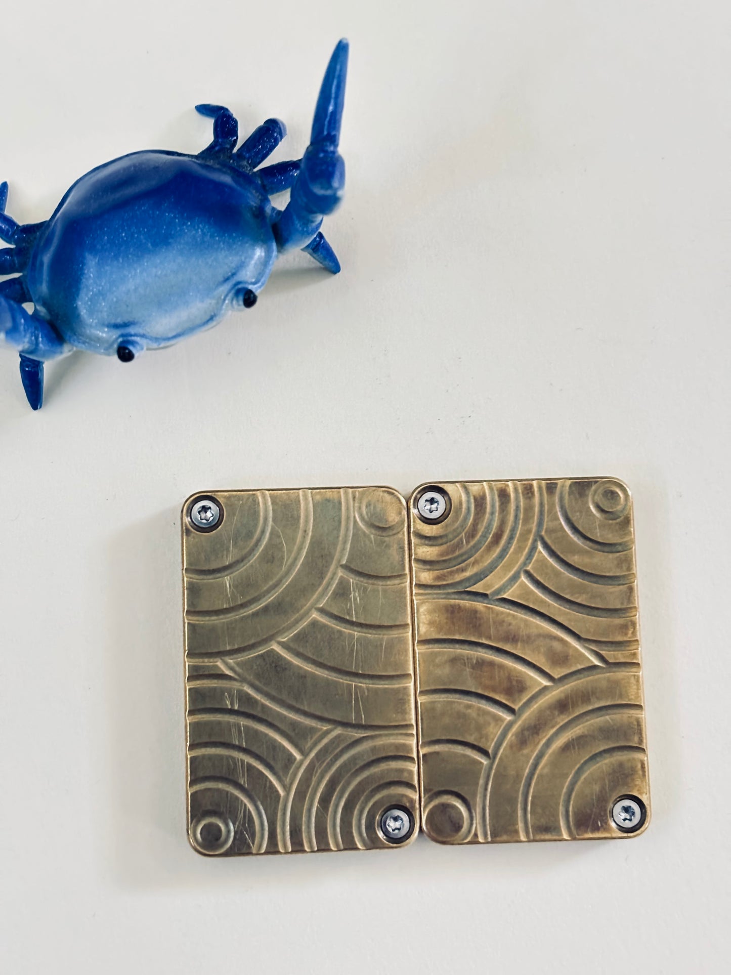 Fidget things - Tactile - brass slider - fidget toy