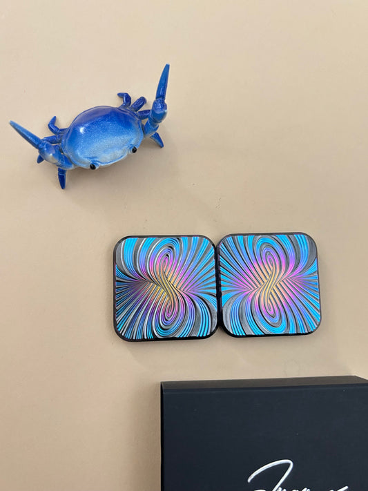 Compoform Horizon 3 x 3 - laser etched titanium slider