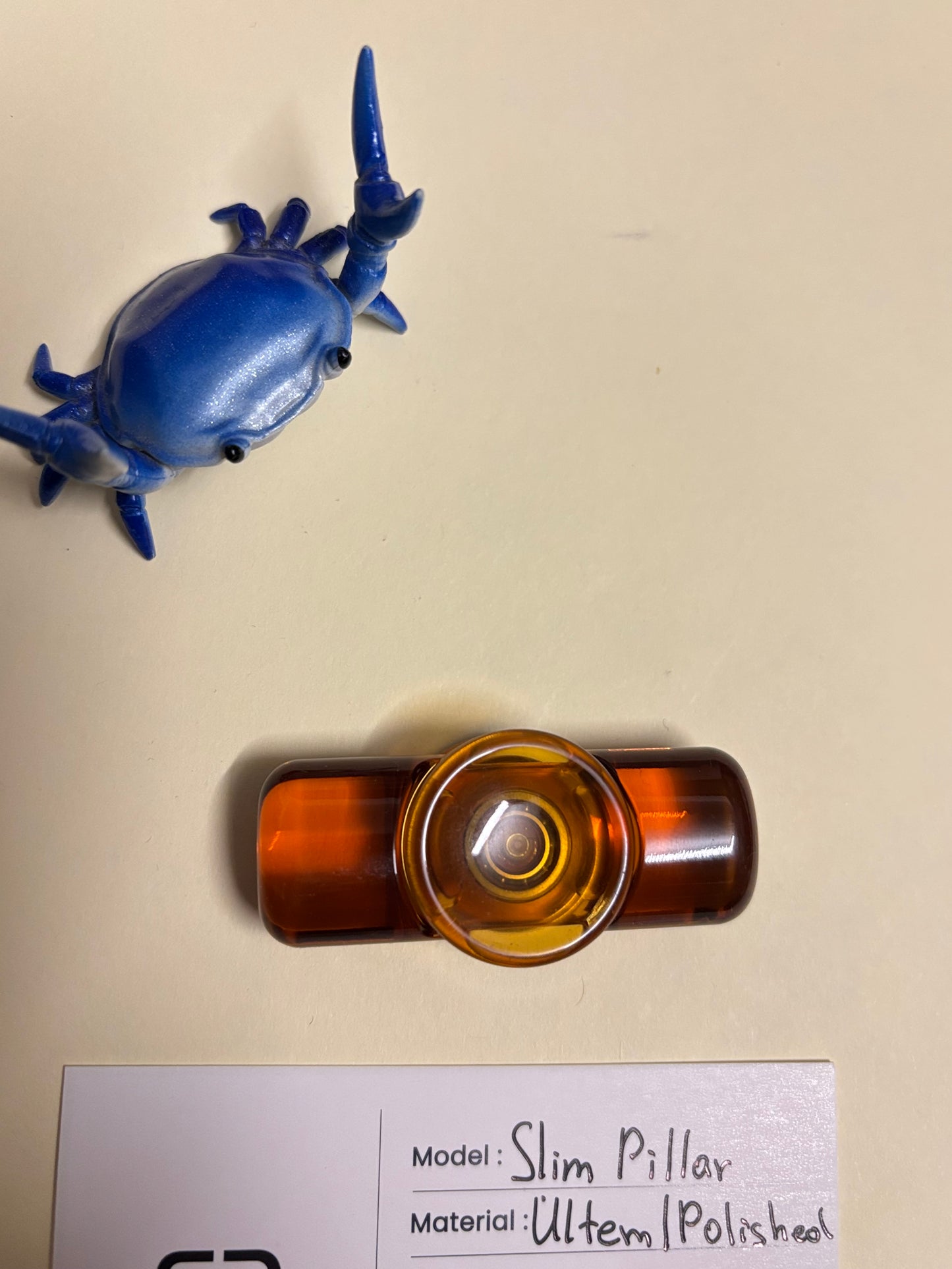 Clean EDC - slim pillar - ultem - fidget spinner - fidget toy