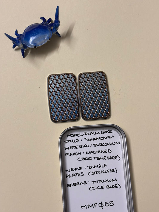 Magnus maglab plain jane Diamond - zirc with SS plate - fidget toy