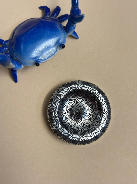 Njthandpower NJT - mini mount damasteel - haptic coin - fidget toy