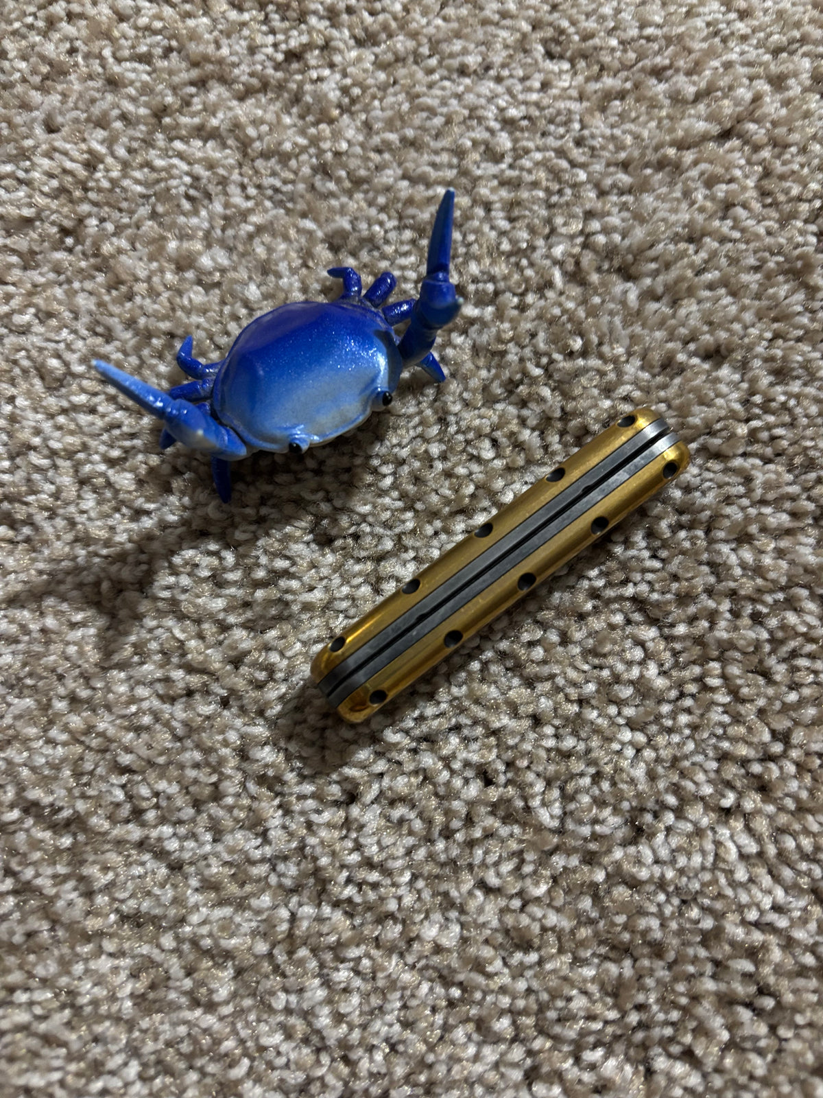 Topd slider - brass - fidget toy