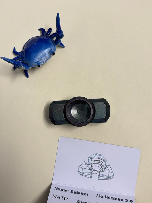 Njthandpower - nebu 2.0 zircon spinner - fidget toy