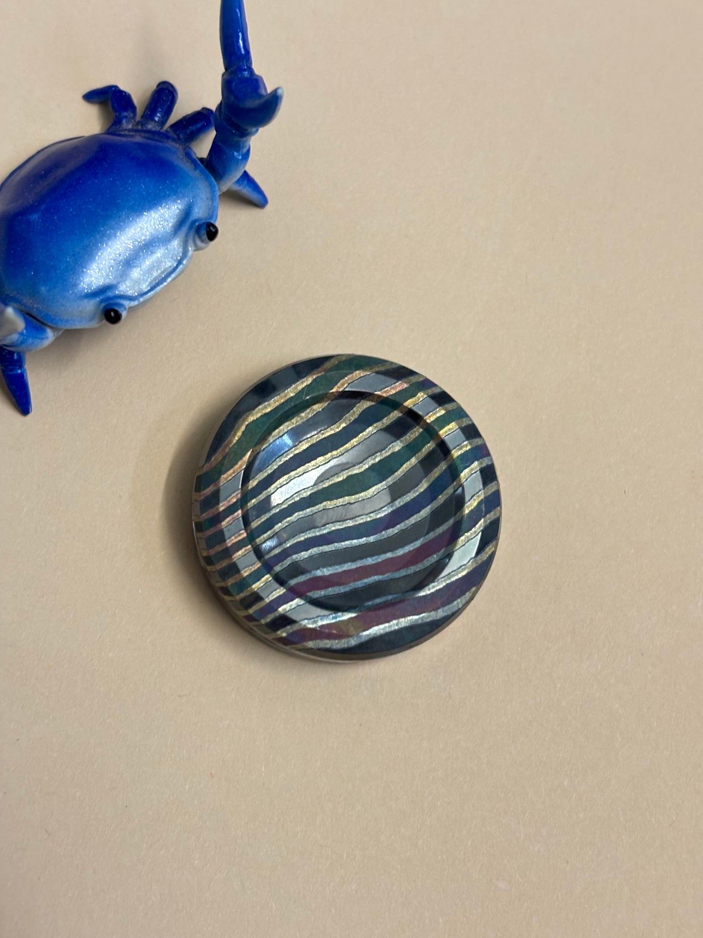 njthandpower NJT - zircuti stripes - Ulte haptic coin - fidget toy