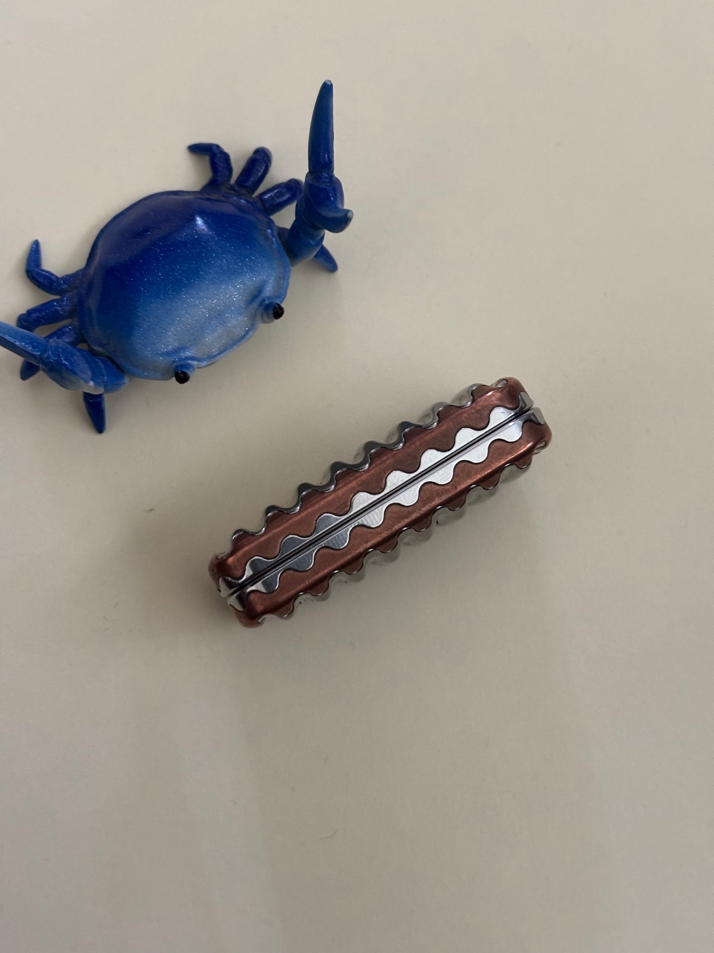 Magnus Crinkle Copper/TI matte slider with SS plates