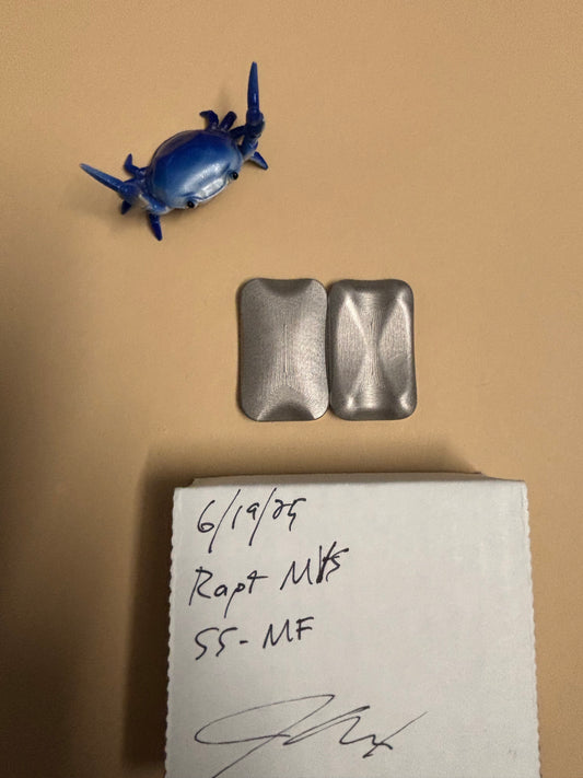 Moduswork Rapt MVS asymmetrical - ss - with inserts - slider - fidget toy