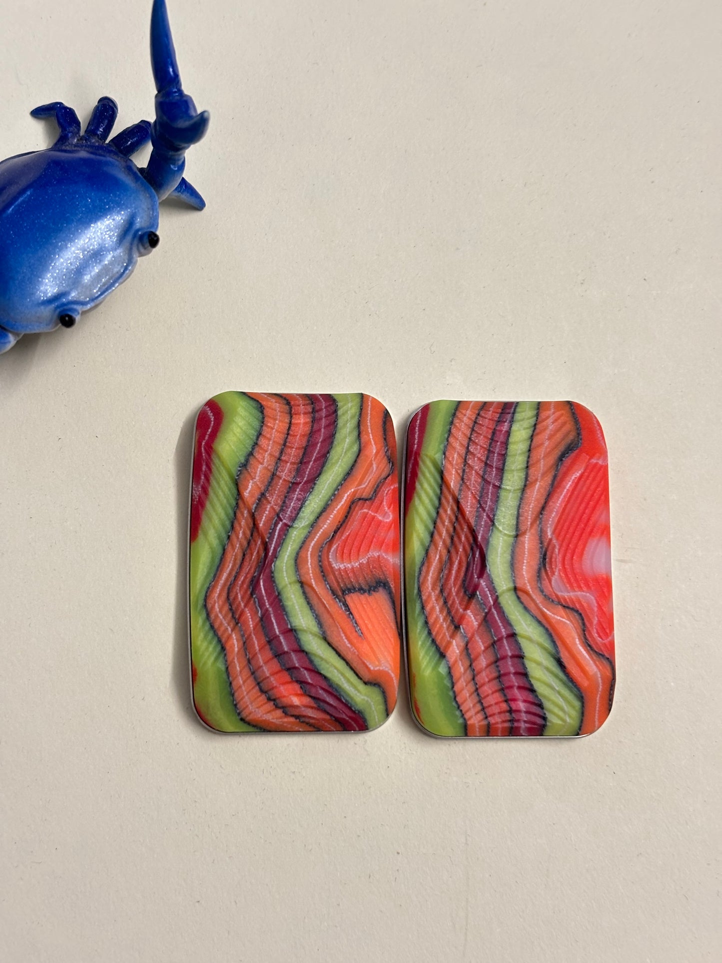 Magnus toadx - 3 click slider - wackyfiber maglab with SS screw plate - fidget toy