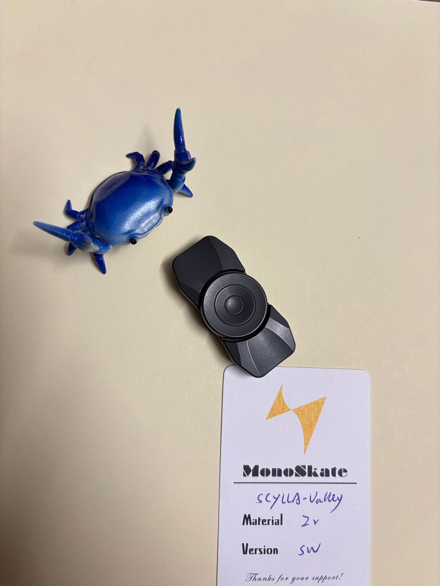 Monoskate - Scylla Valley - zirc machine finish- spinner - Fidget toy - fidget spinner