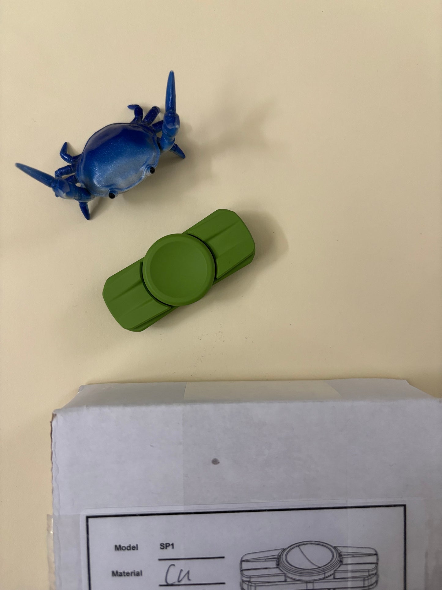 Zzmpa SP1 - Cu with green cerakote coating fidget spinner - fidget toy