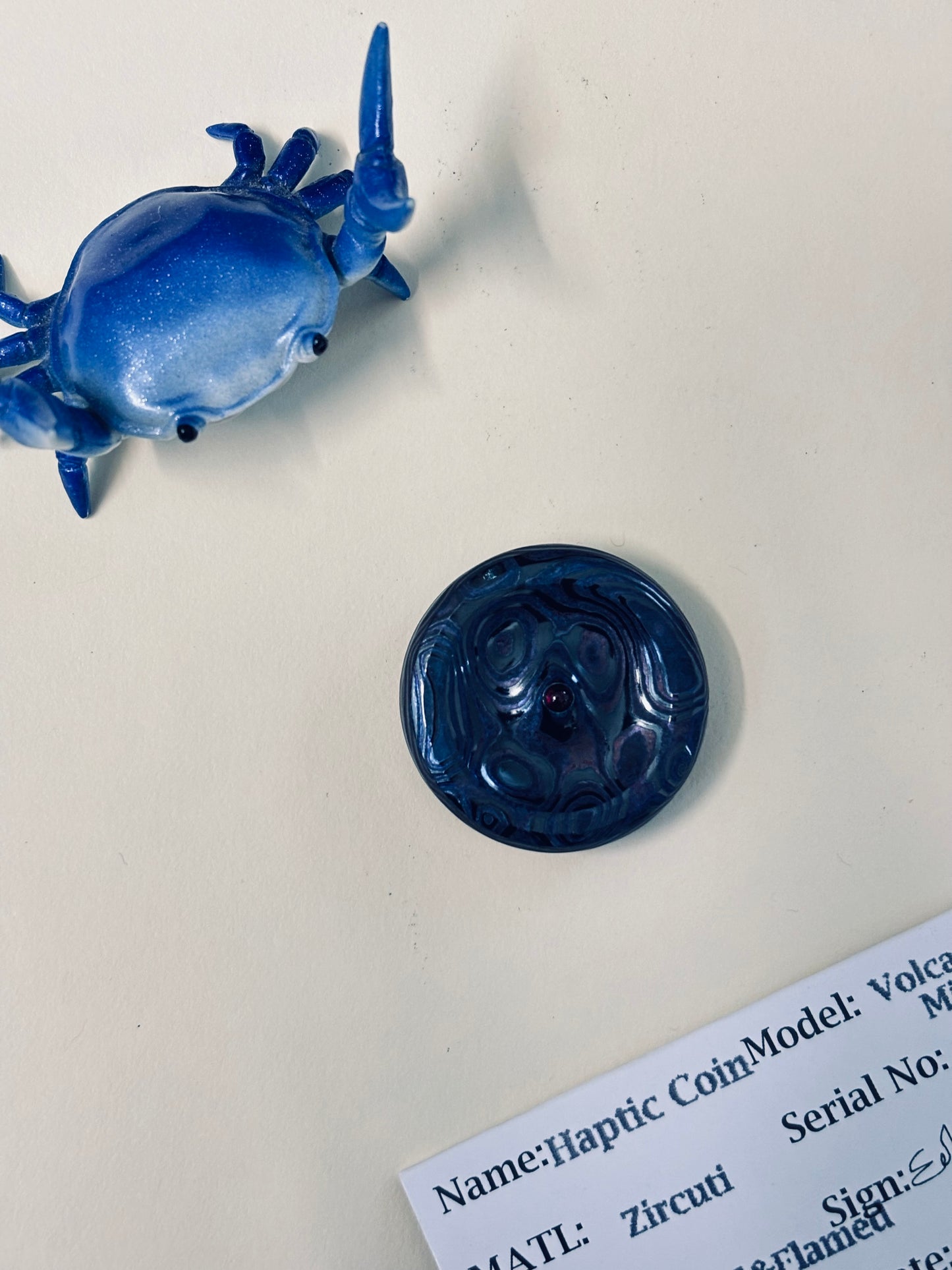 njthandpower NJT - volcano zircuti  - haptic coin - fidget toy