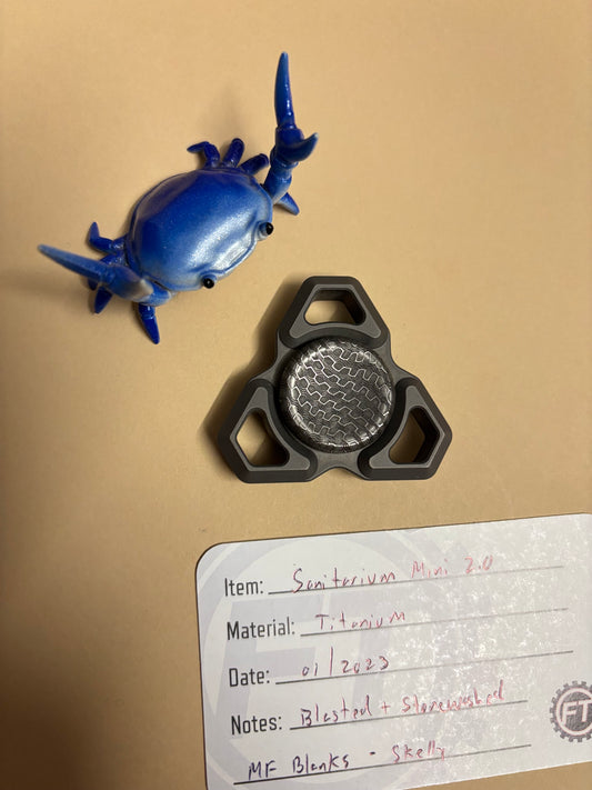 FTO Skelly sanitarium mini 2.0  - TI - fidget spinner - fidget toy