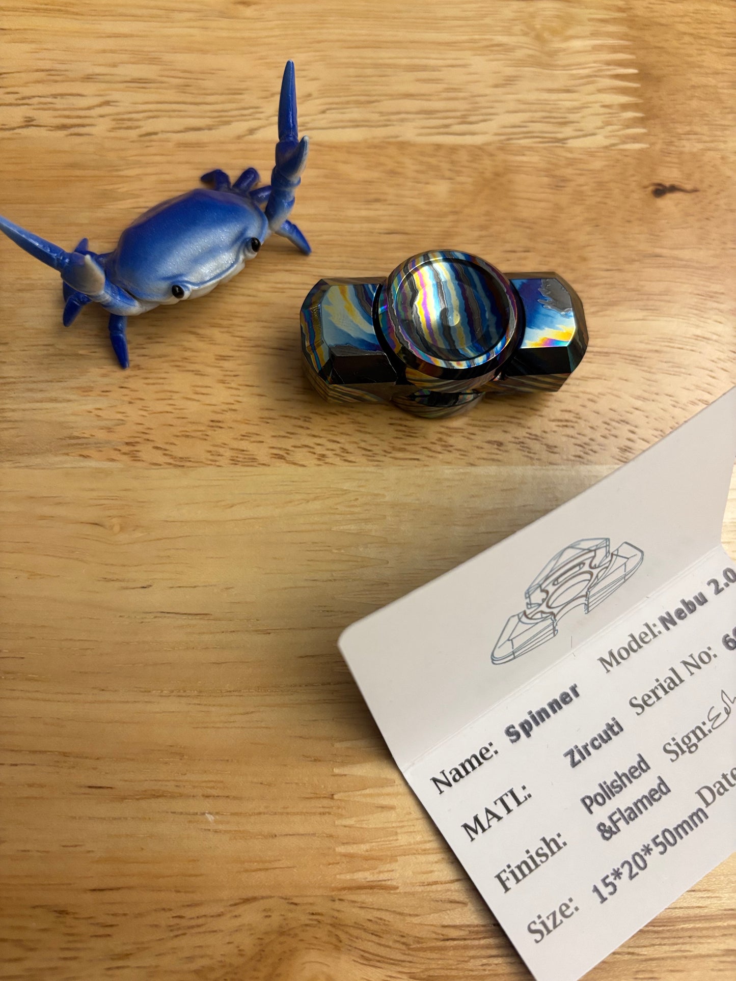 Njthandpower - nebu 2.0 zircuti spinner - fidget toy