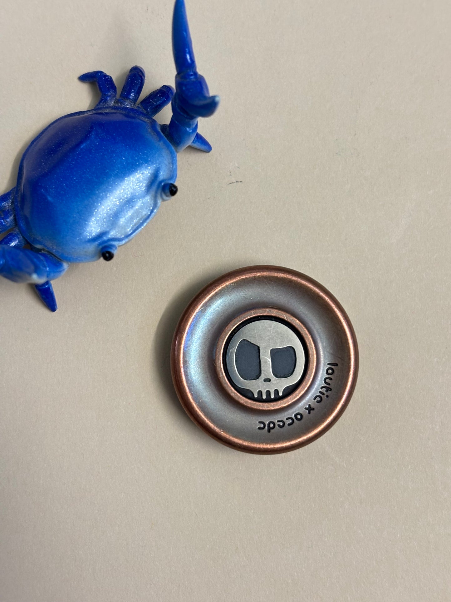 Lautie x ACEDC Cu - haptic coin - fidget toy