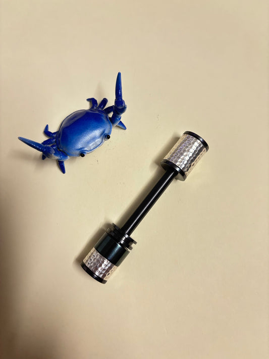 LC Creation  - zirc/silver spin stick - fidget toy