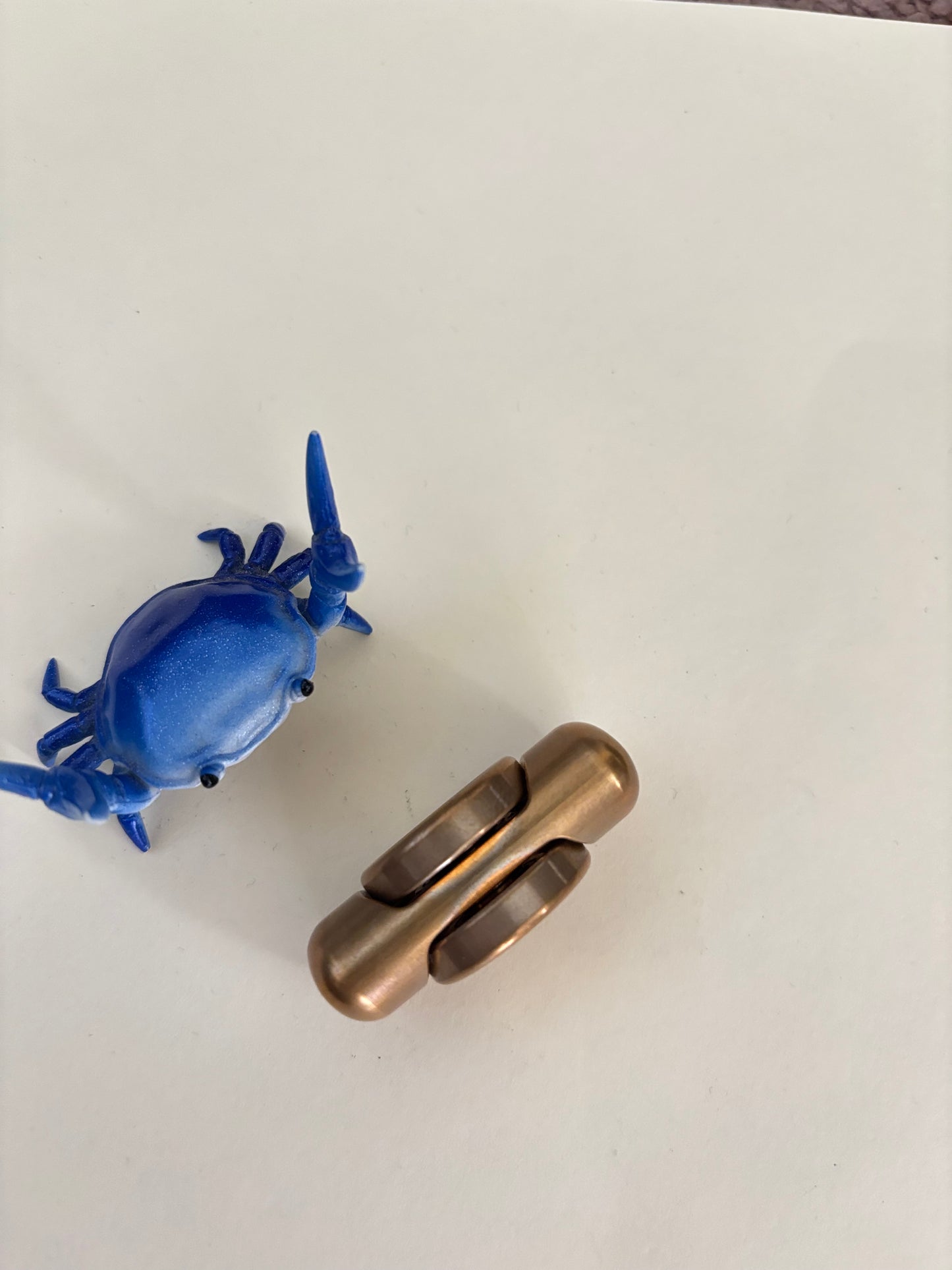 Clean EDC - mini slim pillar - brass - fidget spinner - fidget toy