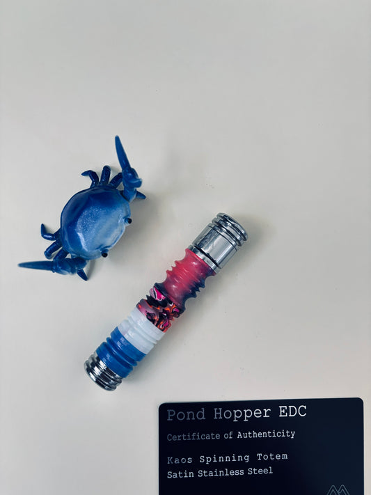 Pondhopper - Kaos spinning totem Satin SS spin stick - fidget toy