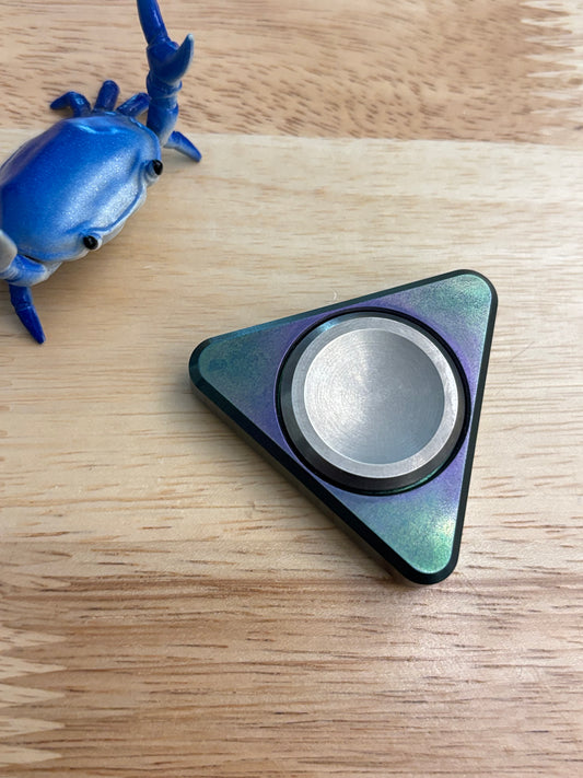 Twoedc - Big triangle - tungsten - Fidget spinner