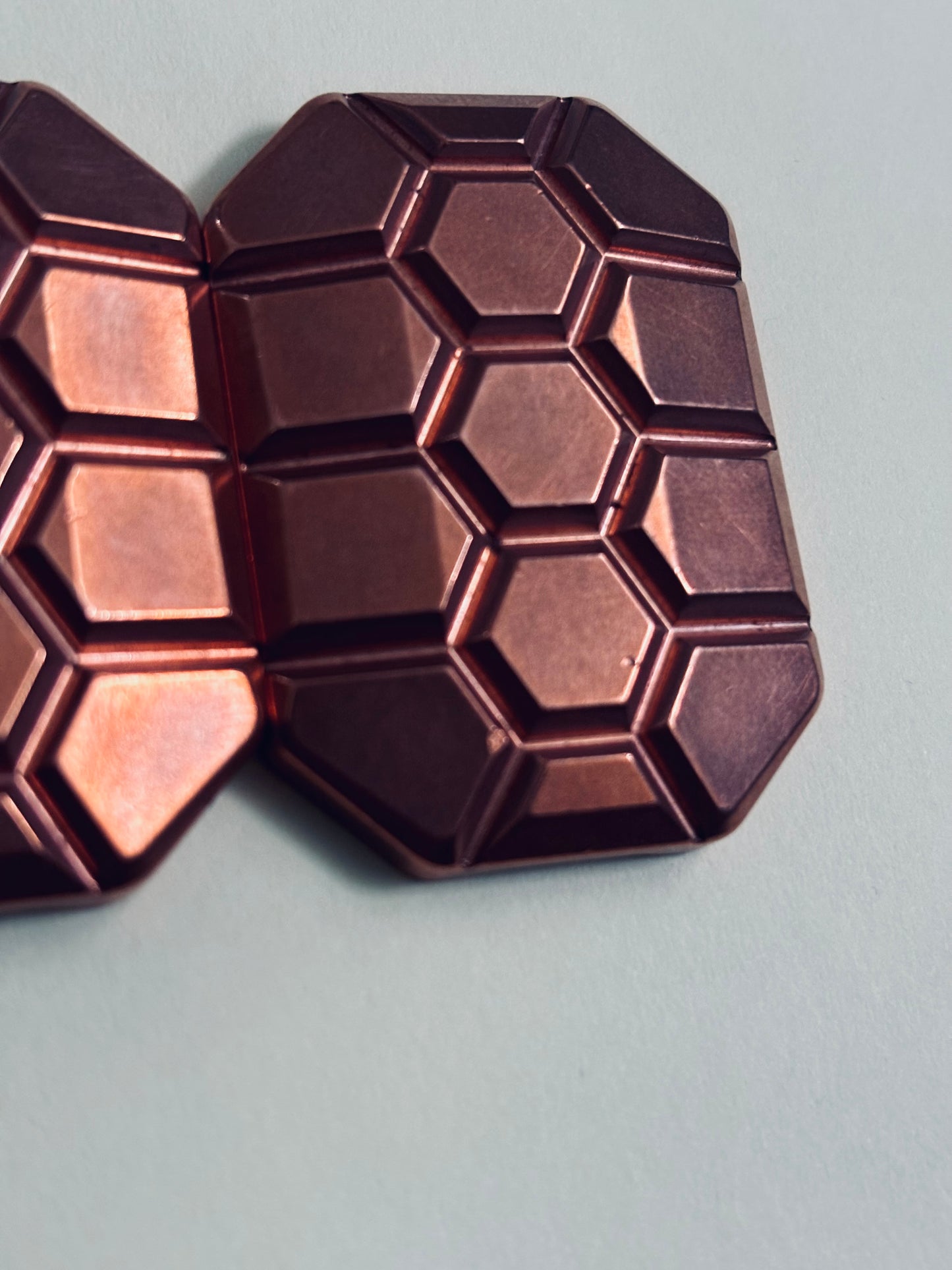 Magnus 3 click turtle slider - copper with zirc screw plate - fidget toy