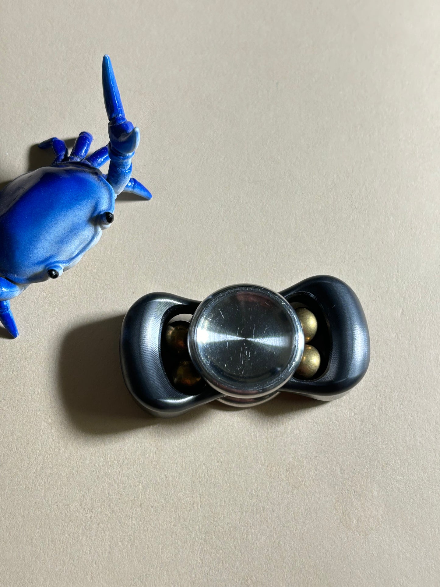 KAP - zirc horizon / ss button fidget spinner - fidget toy