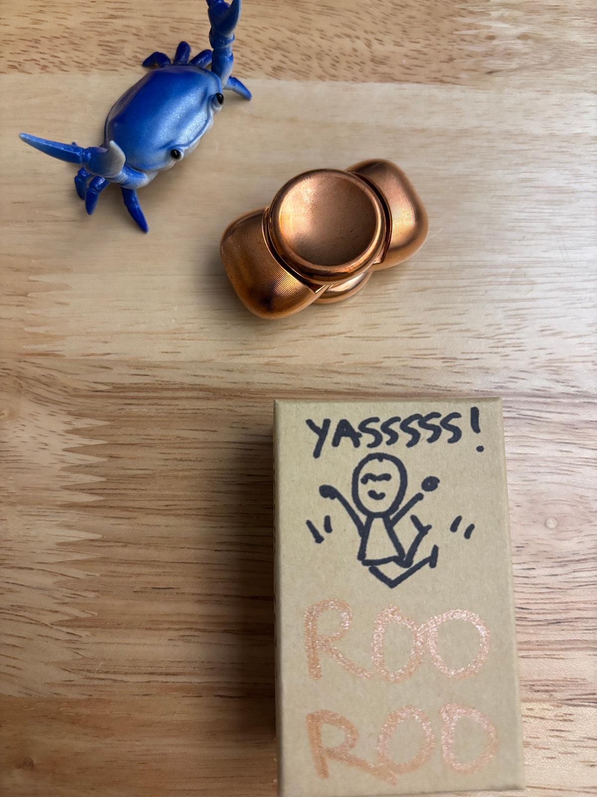 LIC EDC - Roo Roo - copper - fidget spinner  - fidget toy