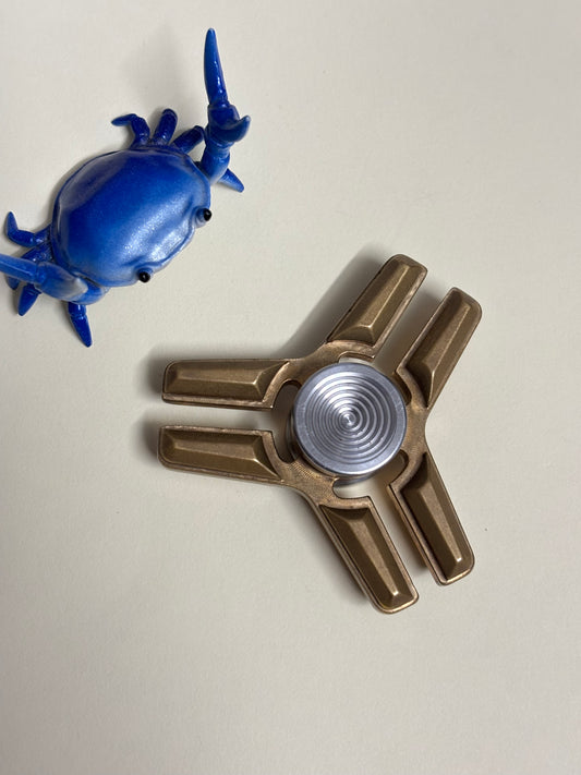 Medieval Tri nuke - brass spinner - Fidget spinner