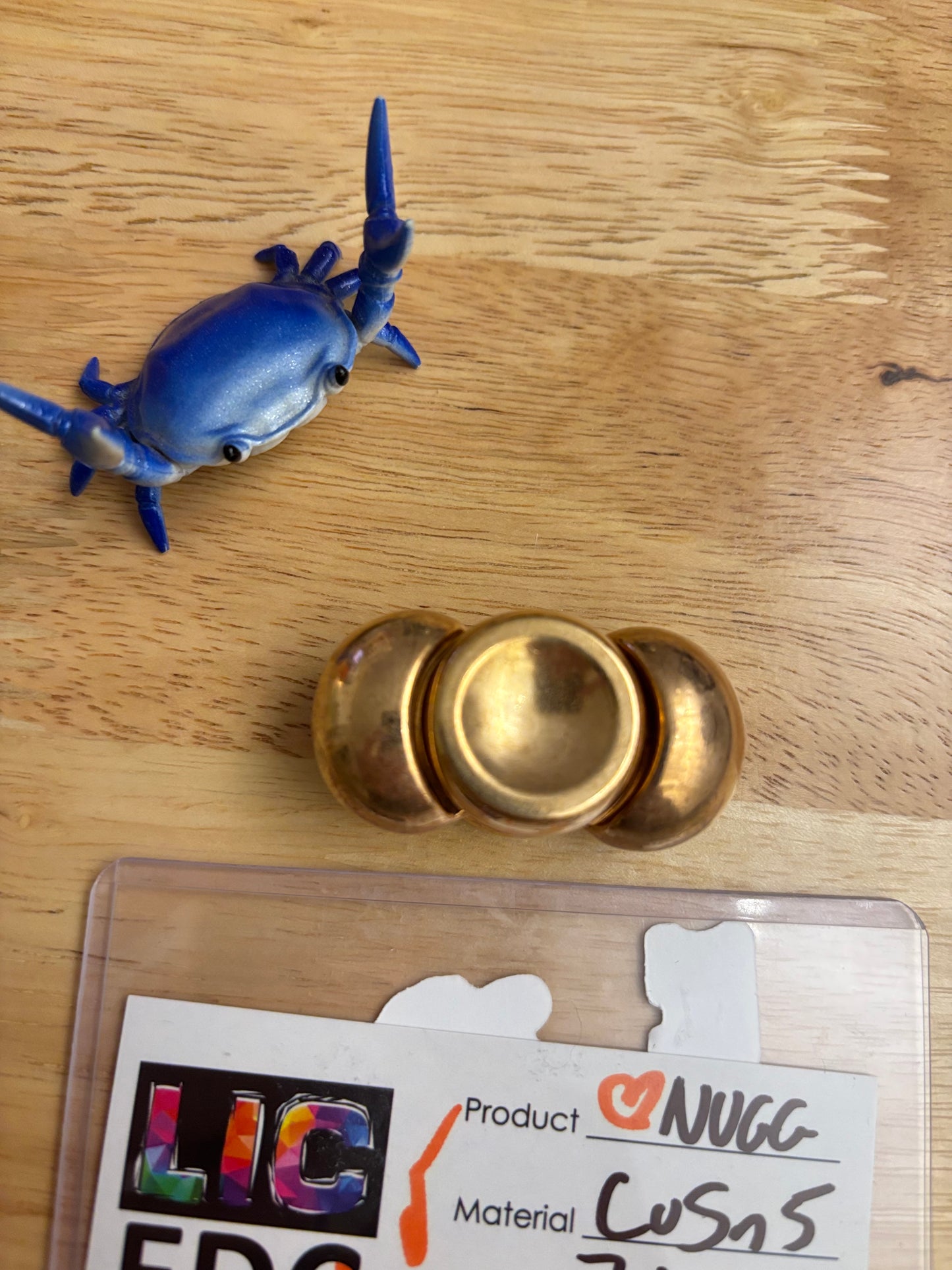 LIC - love nugget - bronze - cusn5 - fidget spinner  - fidget toy m