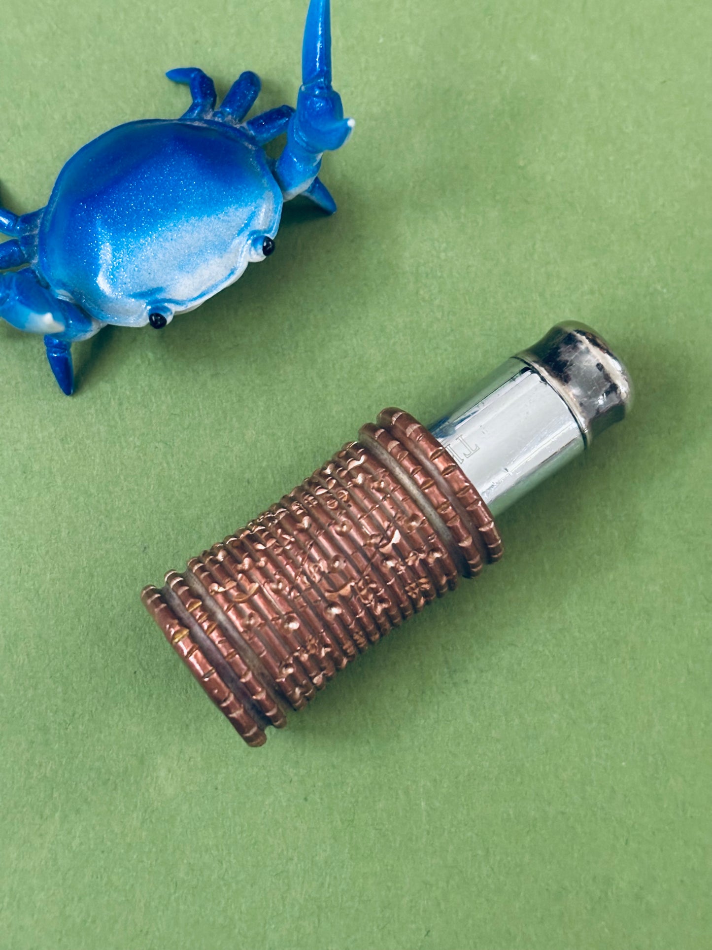 Thinket - carved coppertina - fidget toy