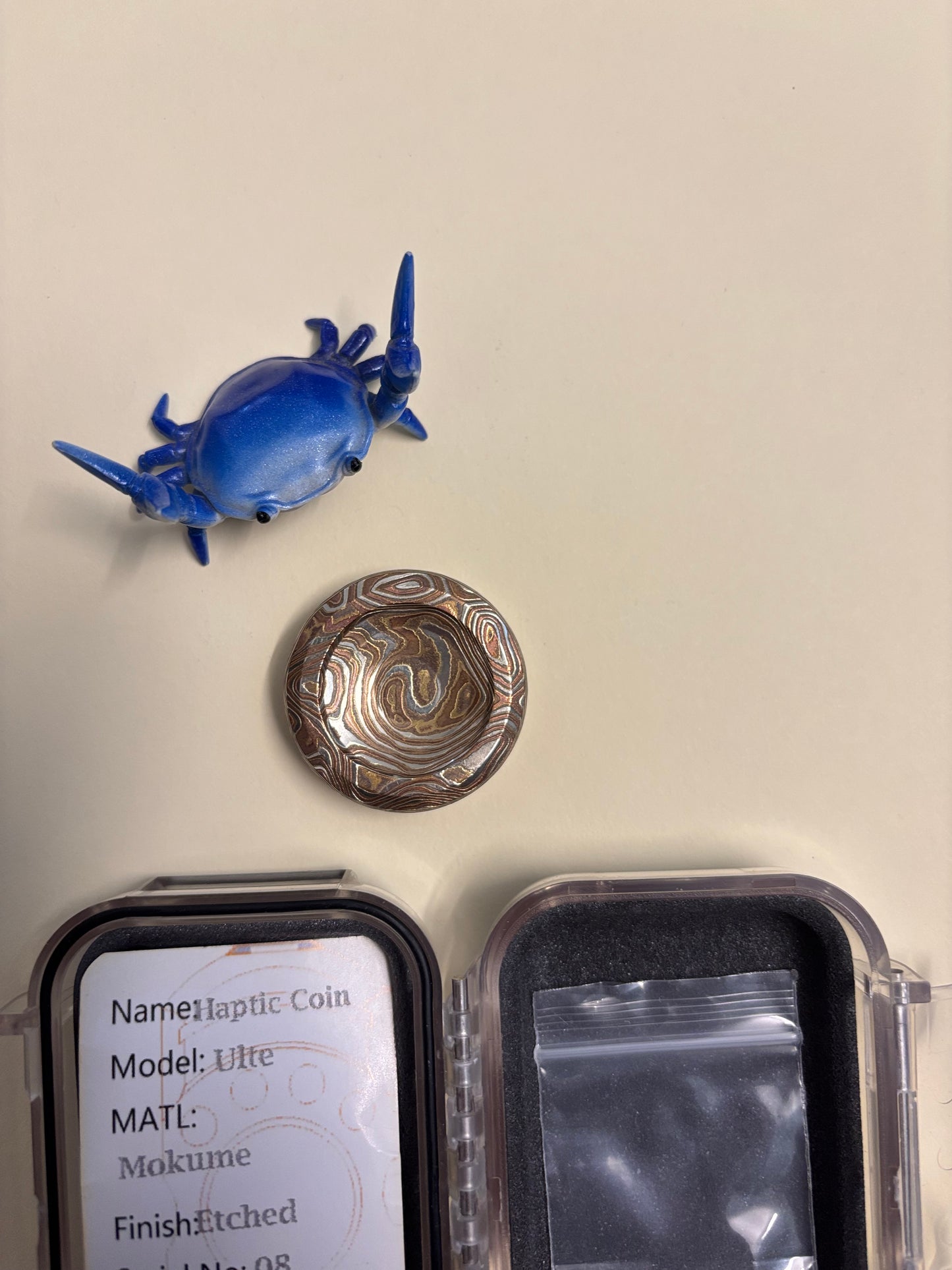 Njthandpower NJT - Mokume Ulte haptic coin - fidget toy