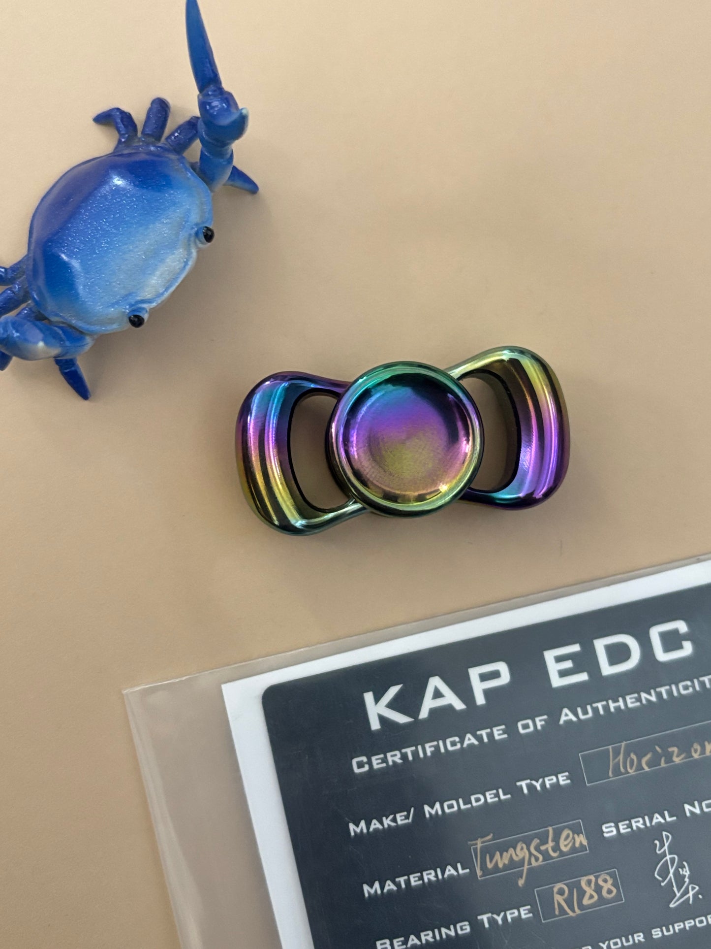 KAP - tungsten - horizon fidget spinner - fidget toy