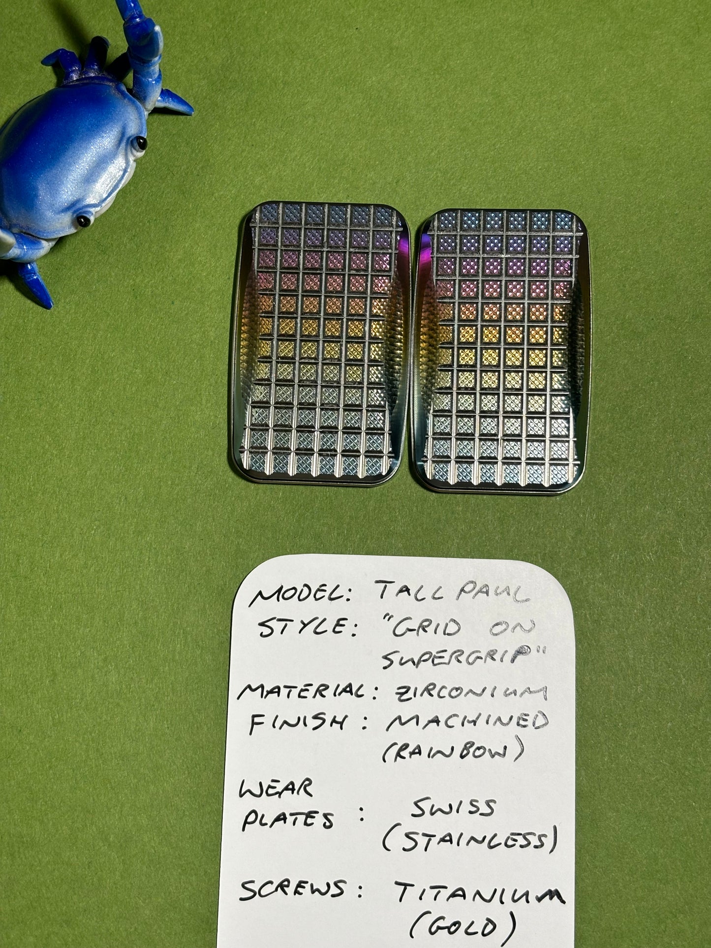 Magnus maglab Tall Paul grid on supergrip - zirc with SS plate - fidget toy