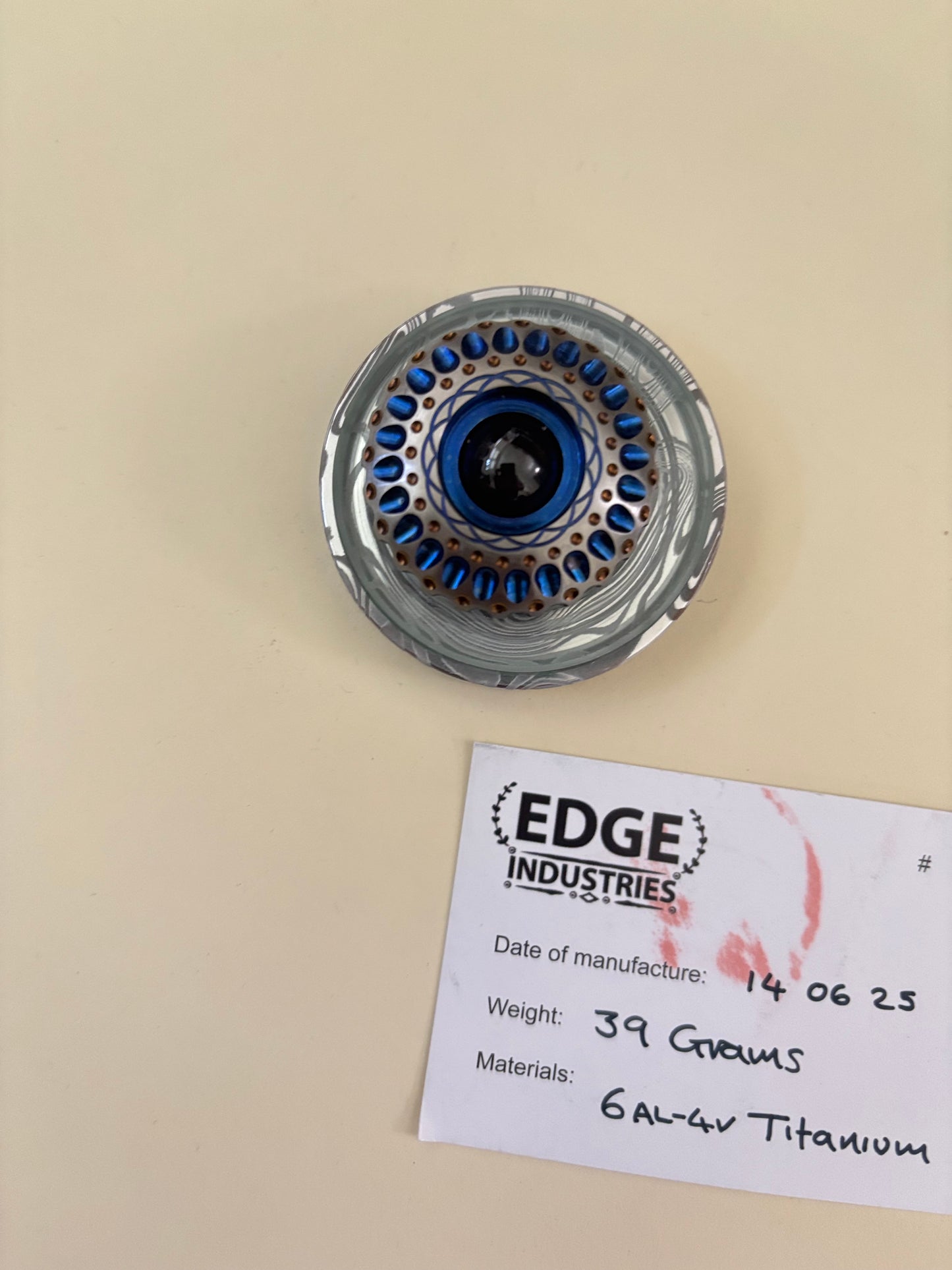 Edge industries -  stemless top - TI - fidget toy