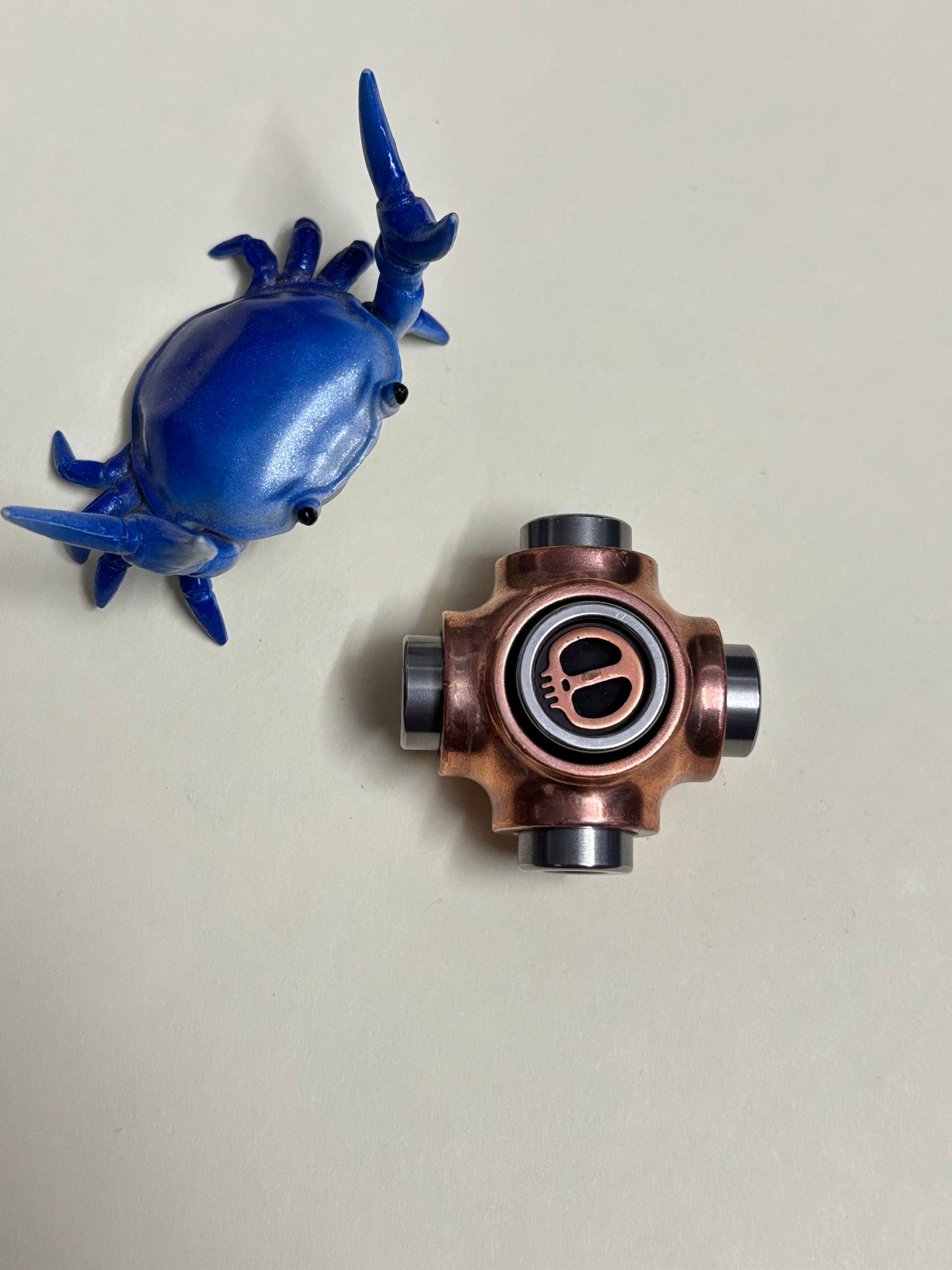 Lautie x-bone - copper / SS - fidget spinner - fidget toy