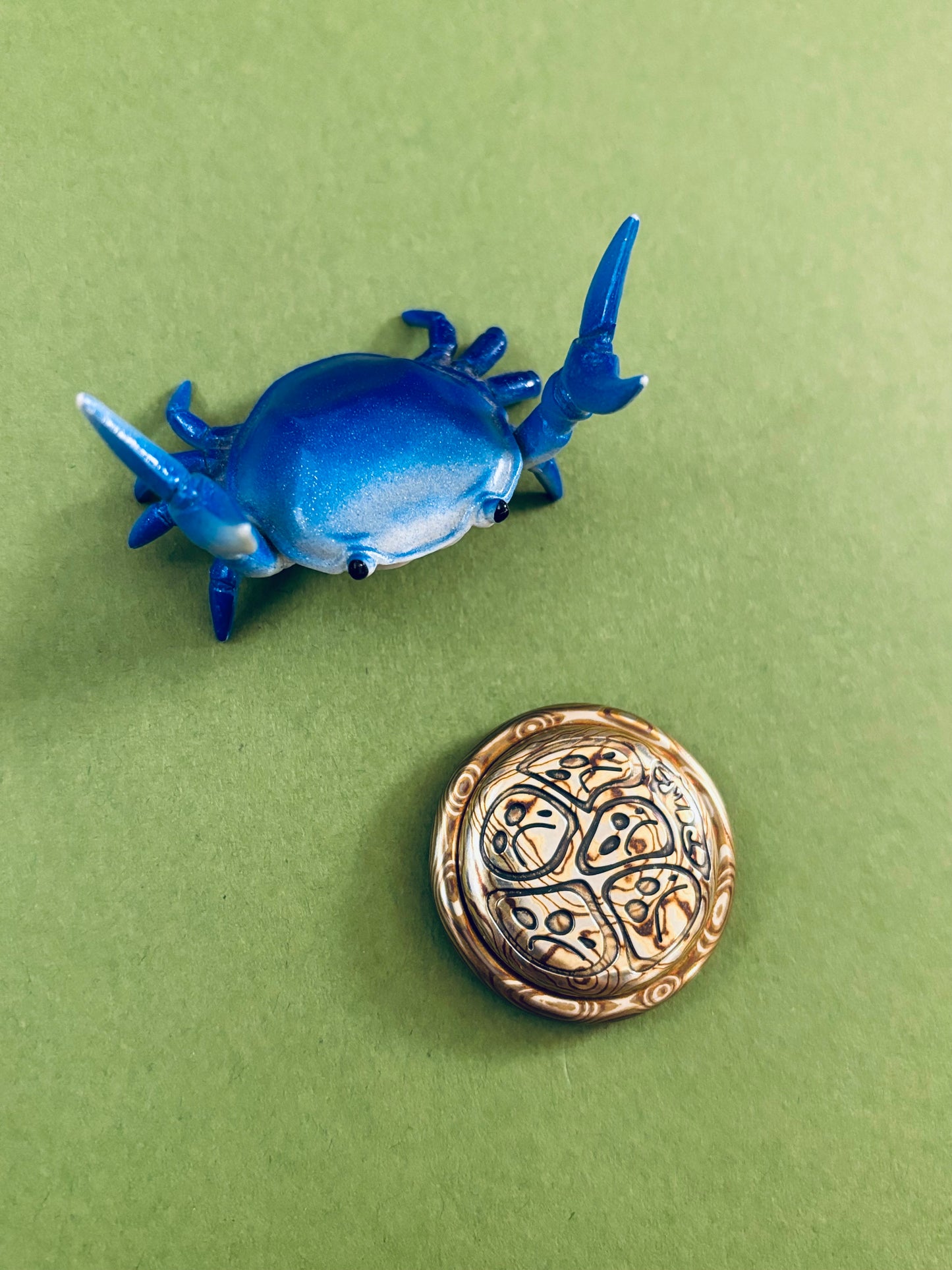 Topc - mokume - haptic coin / worry stone