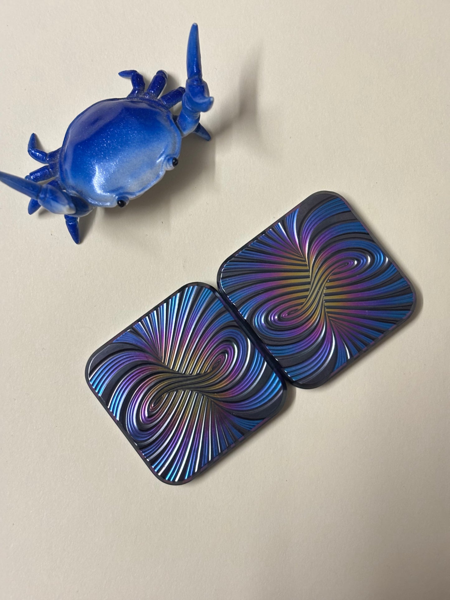 Compoform Horizon 3 x 3 - laser etched titanium slider