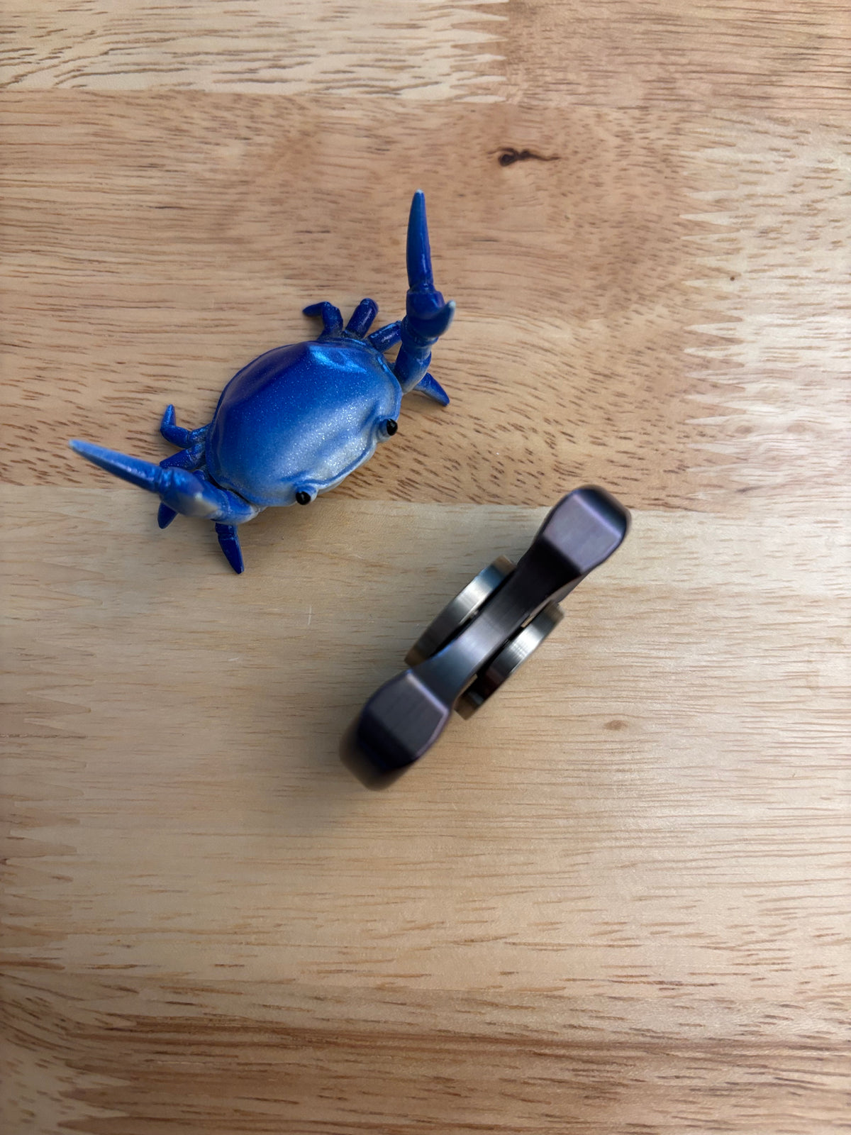 Rotablade - stubby - titanium anodized - fidget spinner - fidget toy