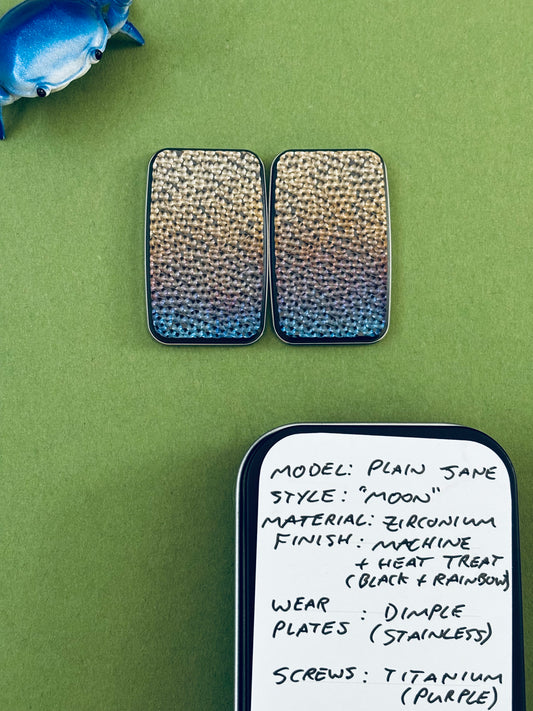 Magnus maglab plain jane moon - dimple zirc with SS plate - fidget toy