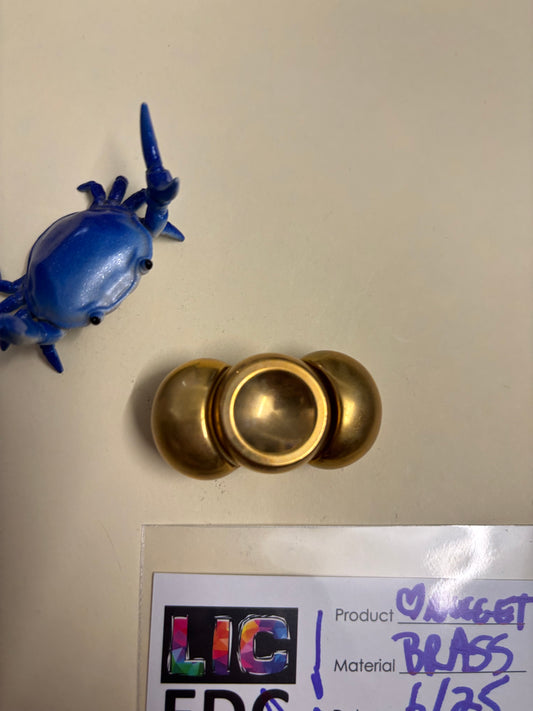 LIC - love nugget - brass - fidget spinner  - fidget toy