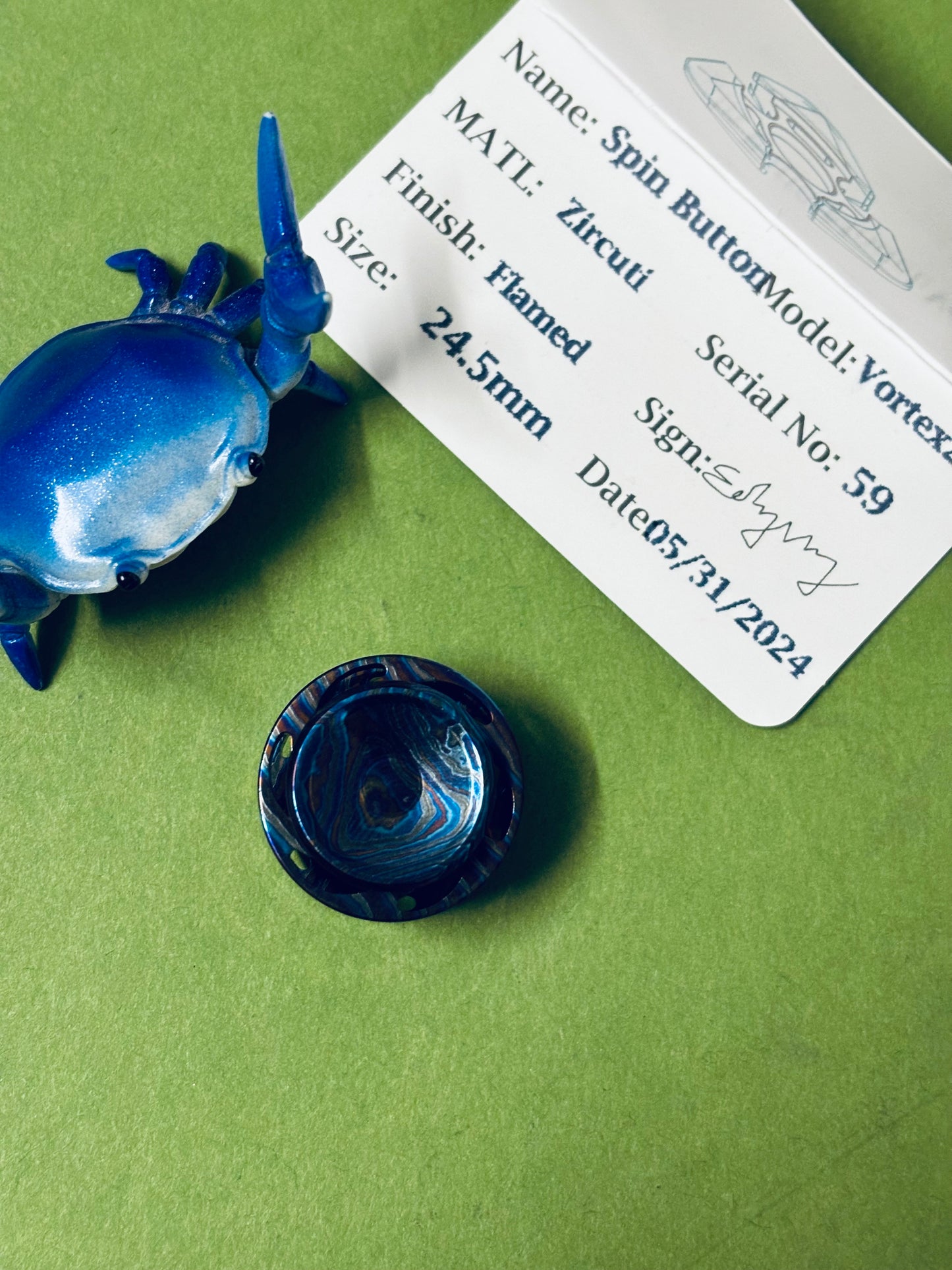 Njthandpower NJT - zircuti vortex 2.0 button - fidget toy