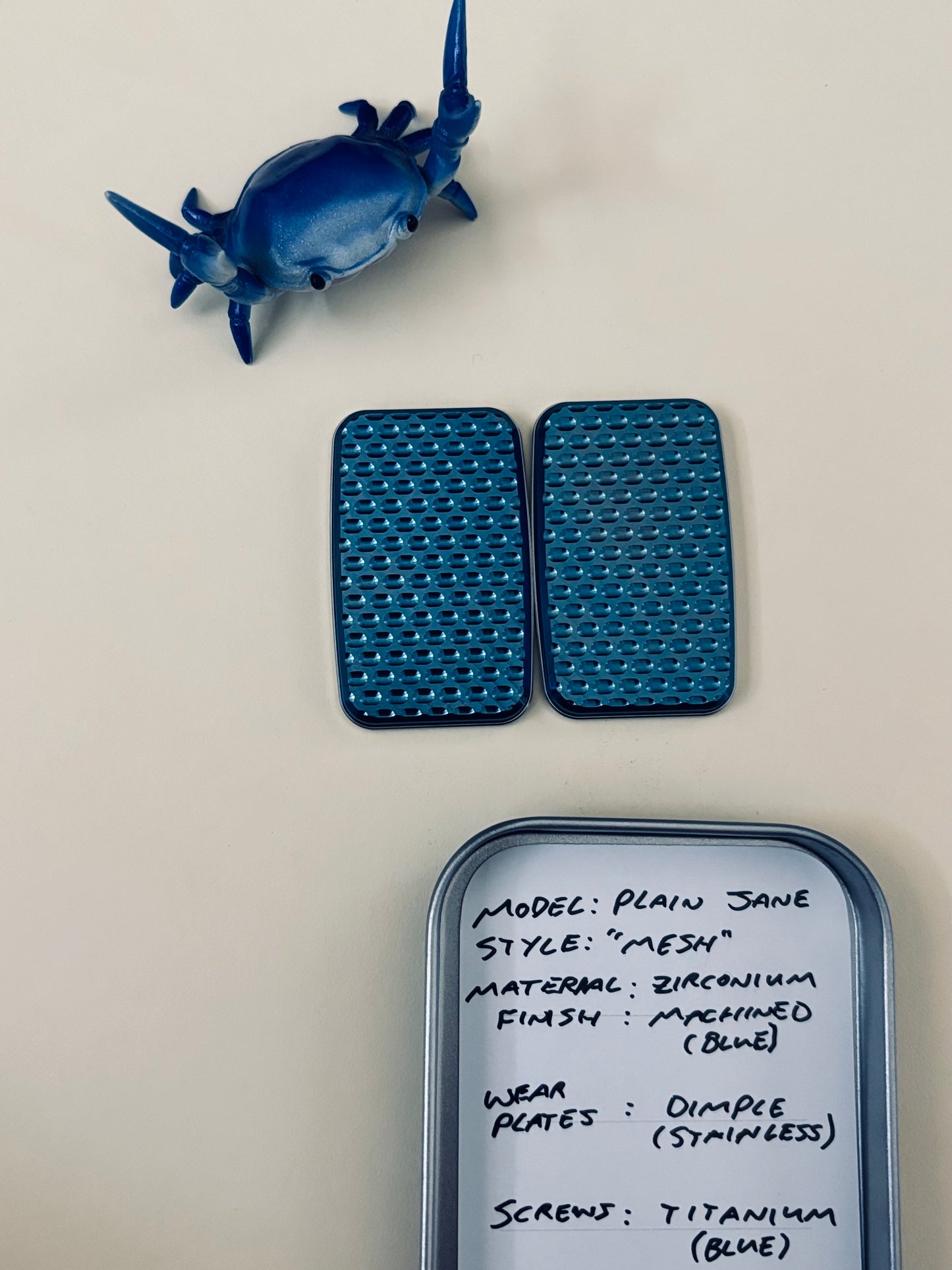 Magnus maglab plain jane mesh - zirc with SS plate - fidget toy