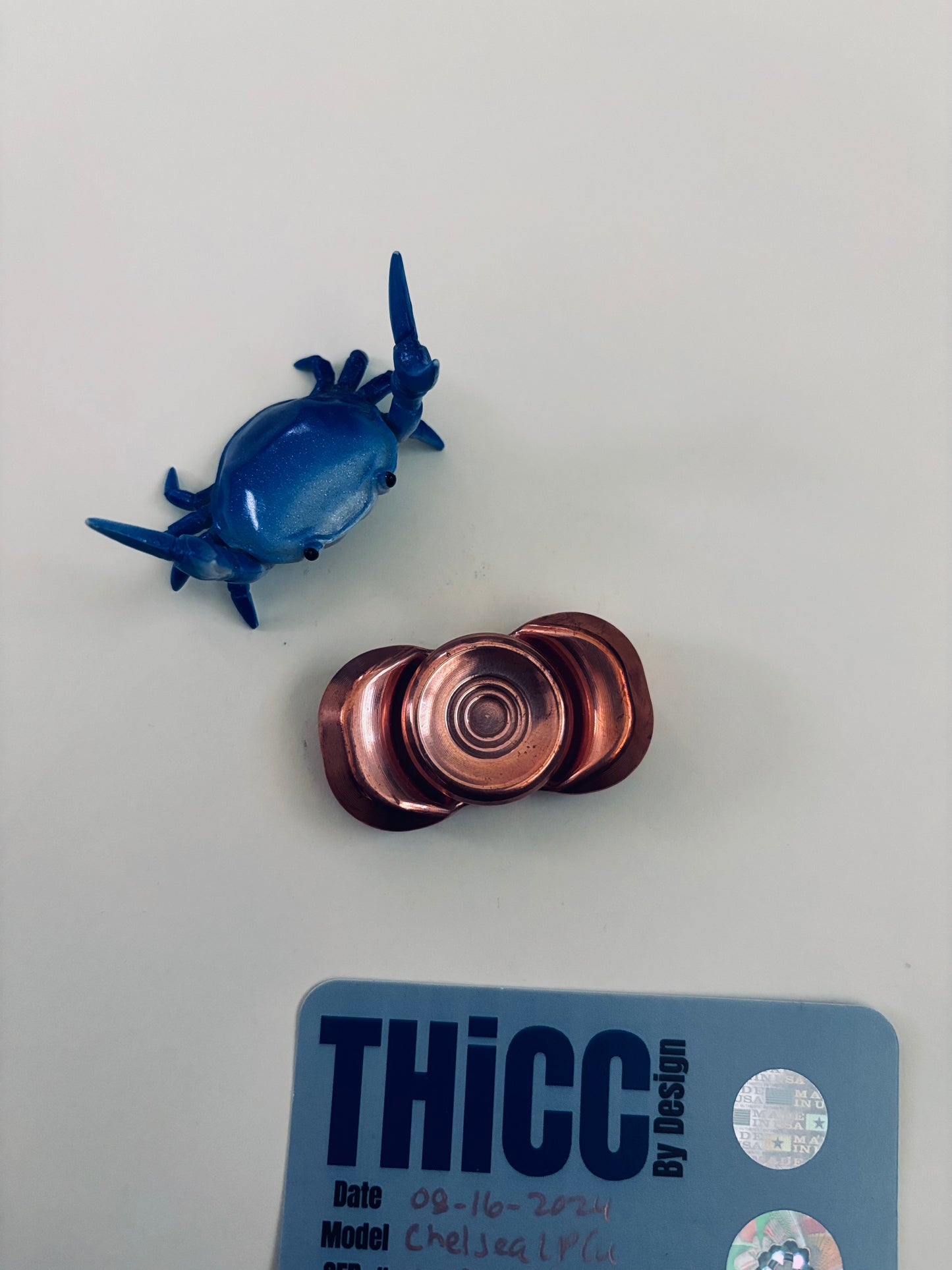 Indy Thicc - chelsea LP Copper (Cu) - fidget spinner - fidget toy
