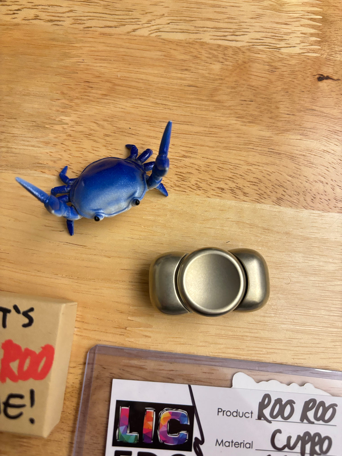 LIC EDC - Roo Roo - cupro - fidget spinner  - fidget toy