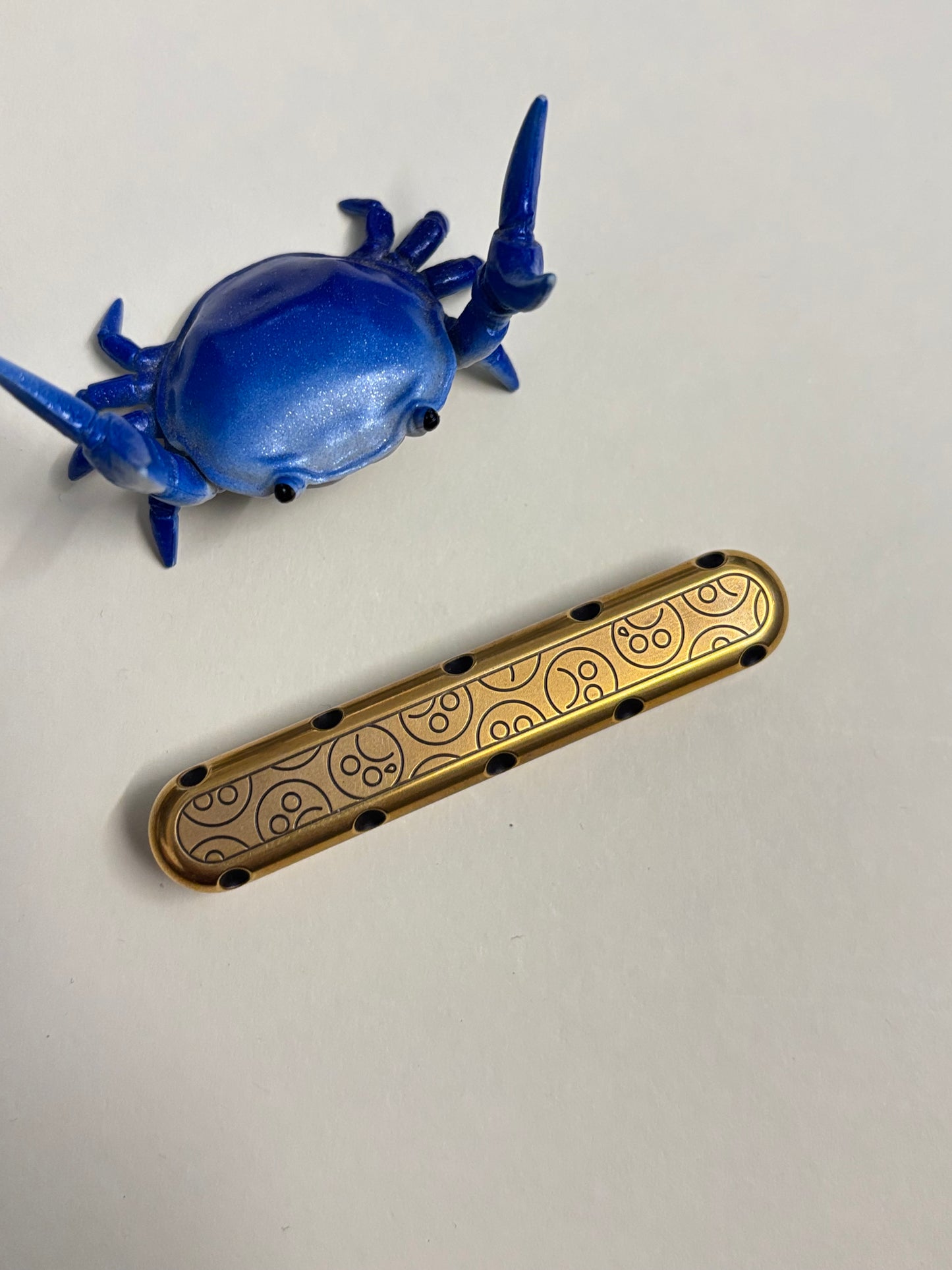 Topd slider - brass - fidget toy