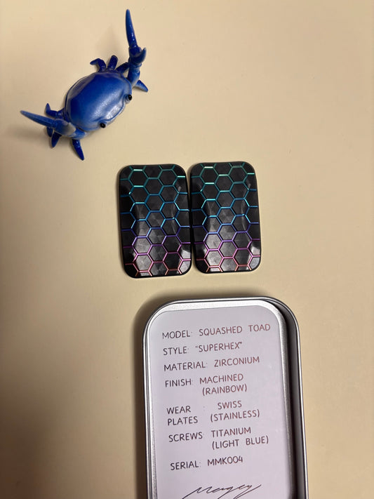 Magnus maglab squash toad - zirc with SS plate - fidget toy