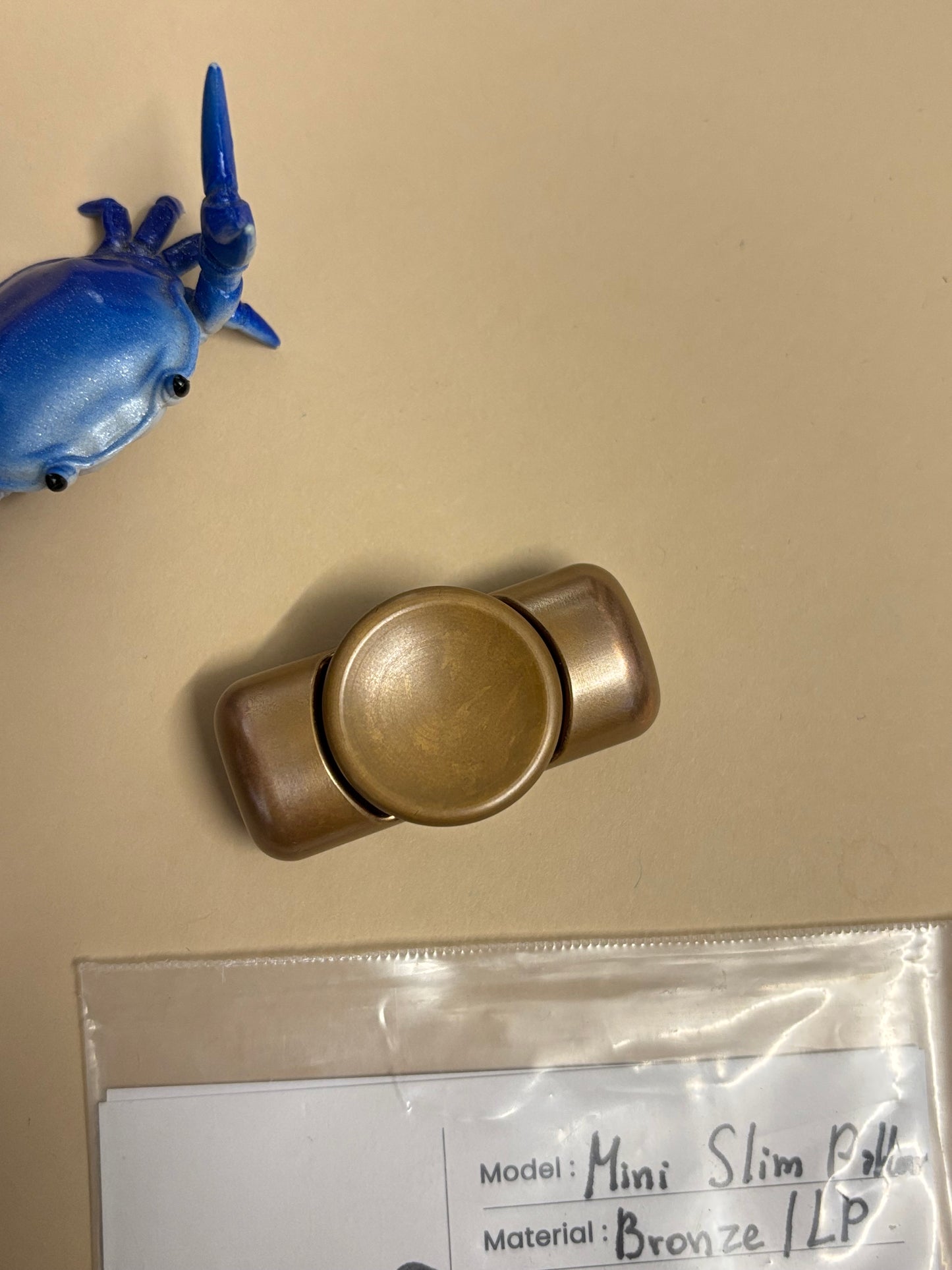 Clean EDC - mini slim pillar - bronze - fidget spinner - fidget toy