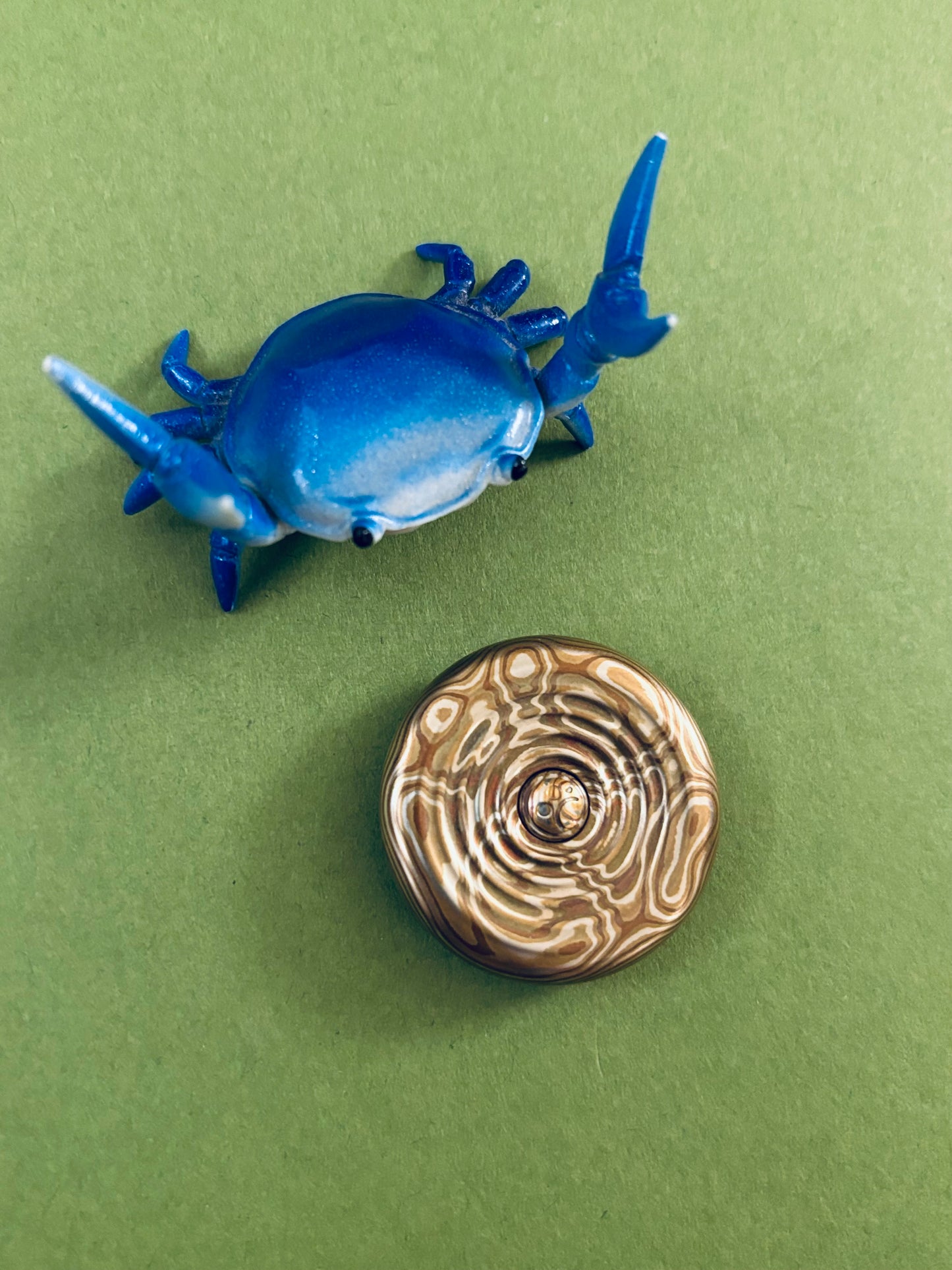 Topc - mokume - haptic coin / worry stone